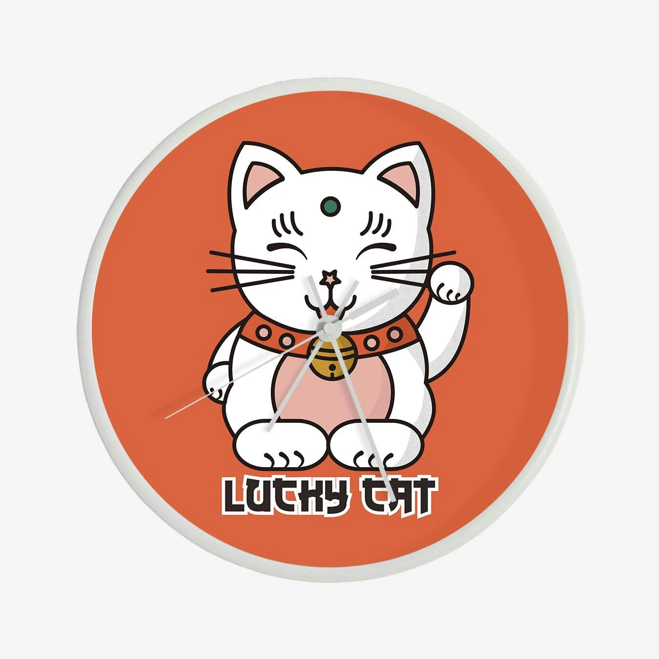 Japanese Lucky Cat Clock - Image 3