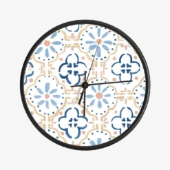 Blue Tiles Clock
