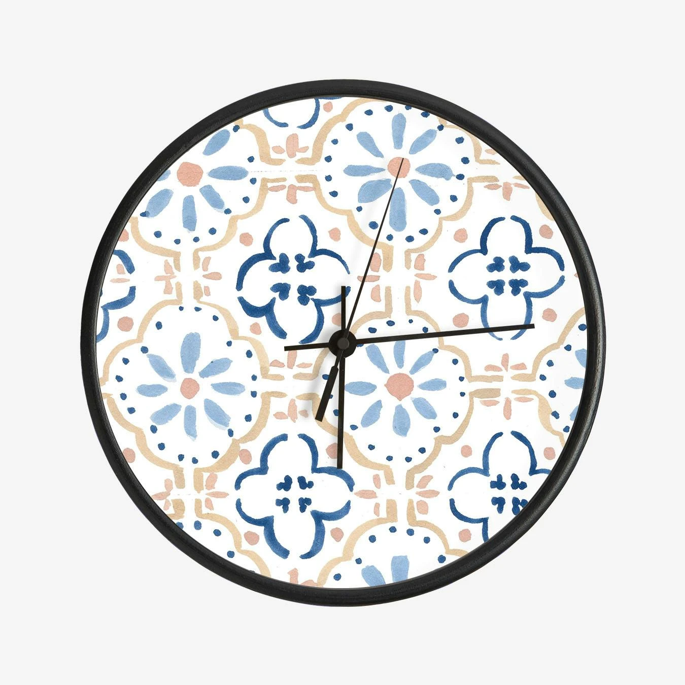Blue Tiles Clock