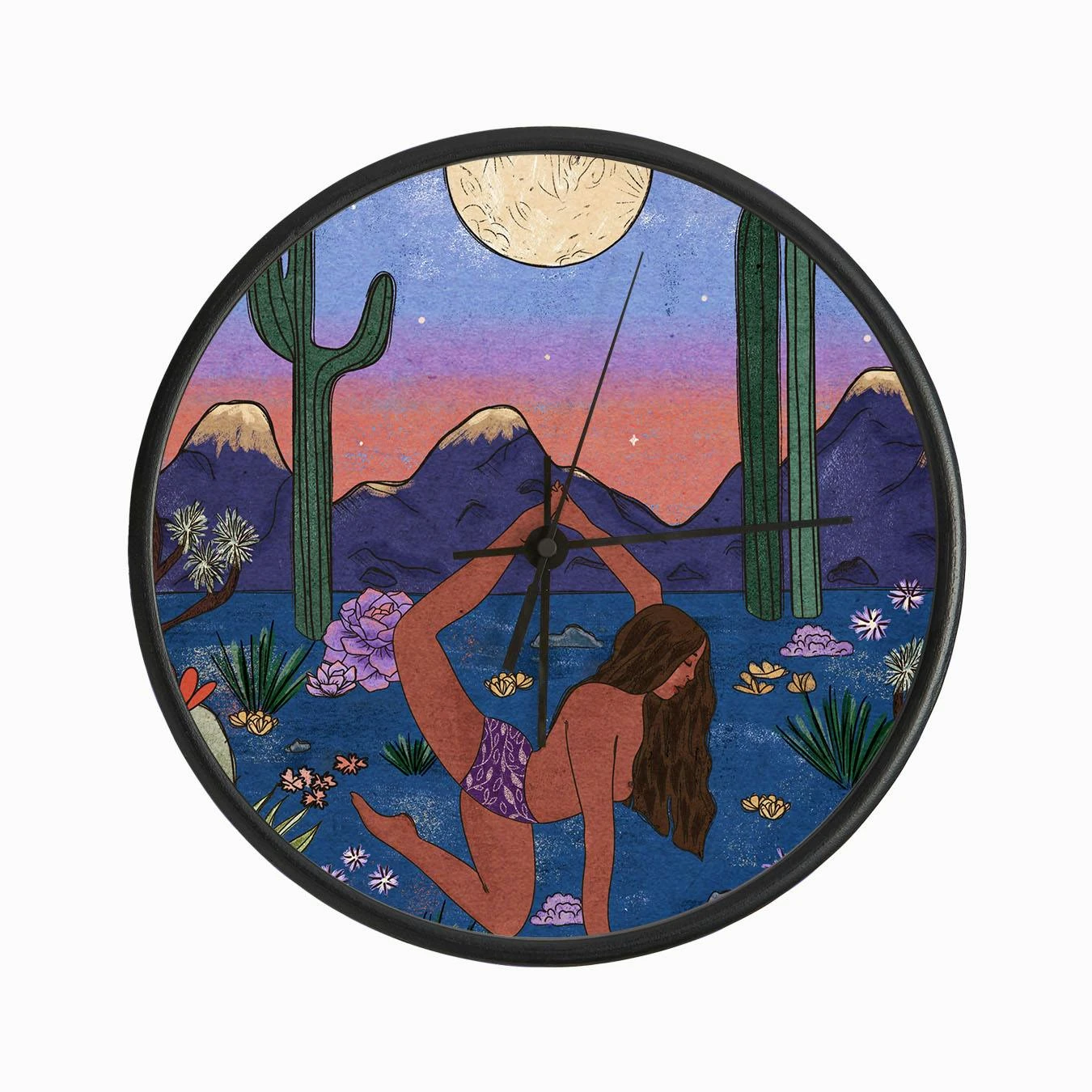 Desert Yoga Clock