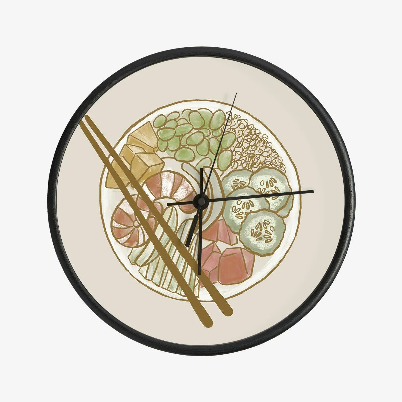 Poke Bowl Clock