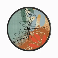 Abstract Branch Close Up Clock