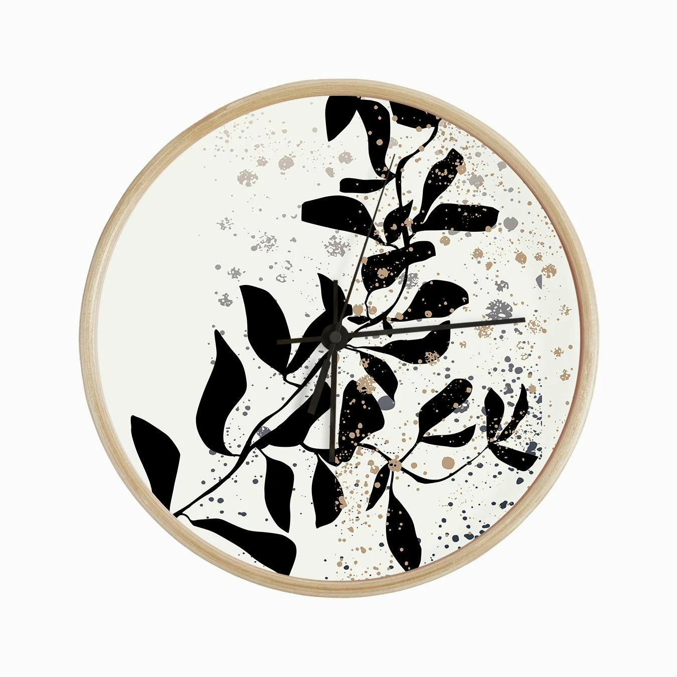 Climbing Branch Black White Clock - Image 2