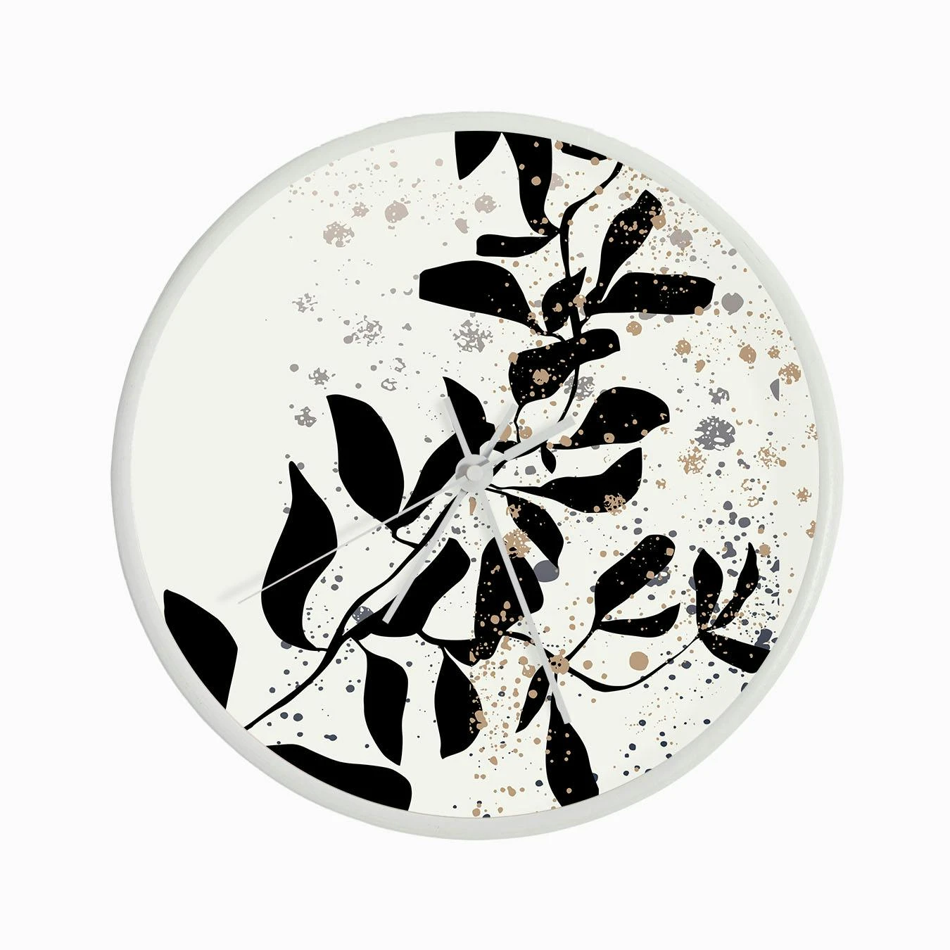 Climbing Branch Black White Clock - Image 3
