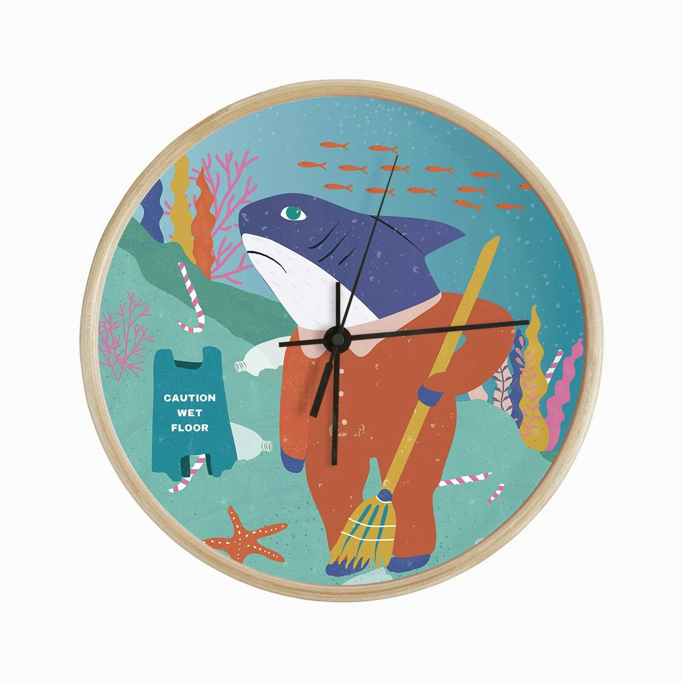 Shark Janitor Clock - Image 2