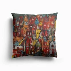 Moderne Stadt Canvas Cushion