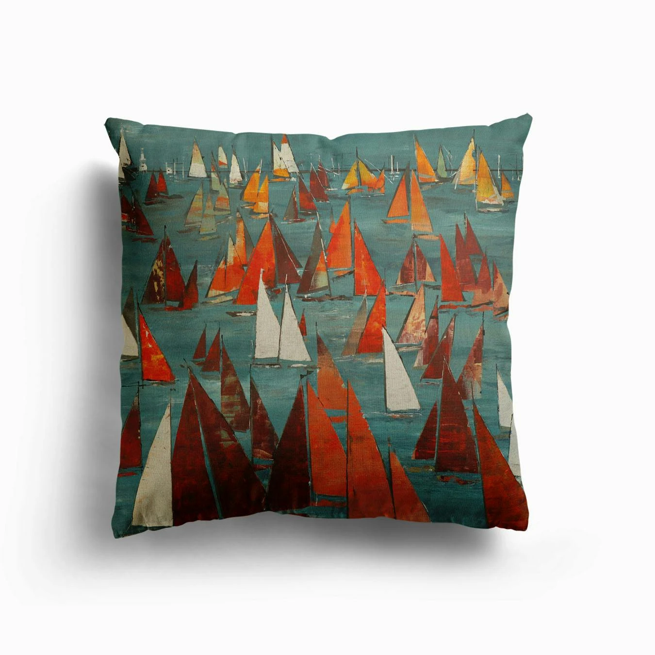 Rote Segel Canvas Cushion