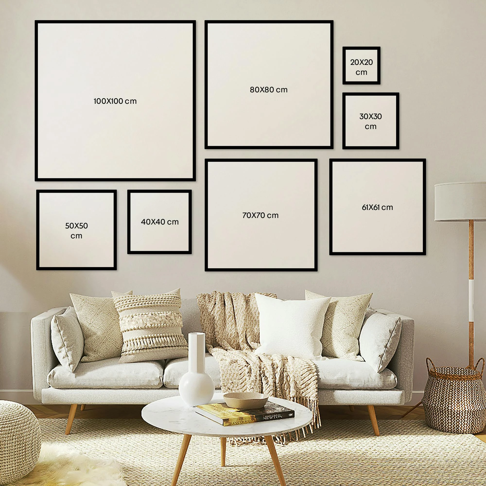 Morning Confidence Girl Square Art Print - Image 6